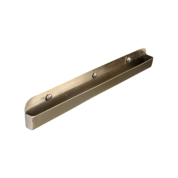 Wildwood Pith Teak Curved Mirror With Brushed Nickel Trim — Handcrafted Statement Piece To Brighten Entryways 302597