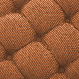 English Elm Christopher Knight Home® - 29.5'' Storage Bench with Button-Tufted Fabric, Tassel-Trim Ottoman with Hidden Compartment for Bedroom Orange 30.25 L x 18.5 W x 14 H N761P335817G