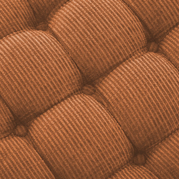 English Elm Christopher Knight Home® - 29.5'' Storage Bench with Button-Tufted Fabric, Tassel-Trim Ottoman with Hidden Compartment for Bedroom Orange 30.25 L x 18.5 W x 14 H N761P335817G