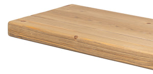 Sarreid Wall Console Table - Rustic Antique Elm With Unique Variations, Durable Cast Iron Frame For Style Beige  30260