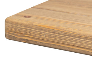 Sarreid Wall Console Table - Rustic Antique Elm With Unique Variations, Durable Cast Iron Frame For Style Beige  30260