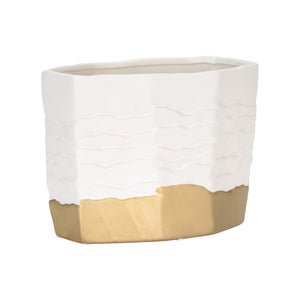 Orla Vase White/Cream, Gold 302630-WILDWOOD Wildwood