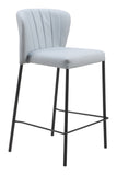 Linz Counter Stool - Set of 2 Gray 109781 Zuo Modern