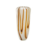 Aubrey Glass Vase White/Cream, Brown 302787-WILDWOOD Wildwood