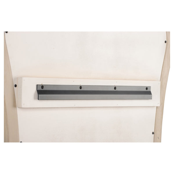 Wildwood Perret Curved White Oak Mirror With Coffee-Bronze Accents — 48"X32" Organic Frame, Timeless Flair 302803