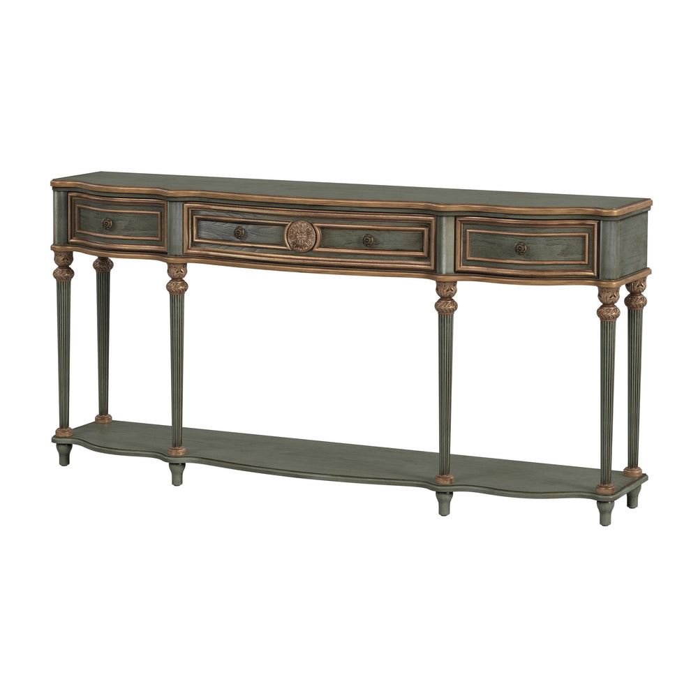 Butler Specialty Butler Peyton 72" Console Table in Pastel Sage Green — 3 Drawers, Lower Shelf, Traditional Charm 3028482