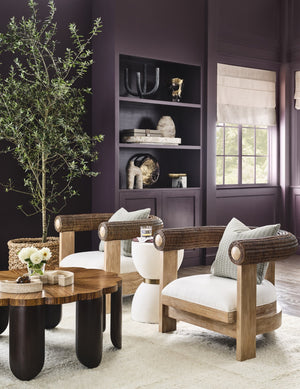 Wildwood Vickery Sculptural Stone Vase With Matte Natural Veining — Organic Texture, Versatile Centerpiece White/Cream 302894