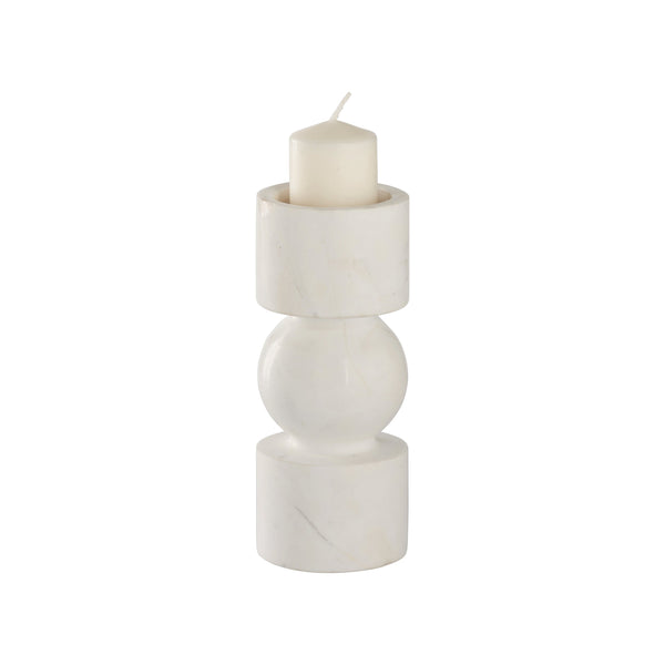 Wildwood Harper Candleholder - Elegant Large Décor Piece For A Warm Ambiance In Any Living Space Or Gathering White,Cream  302913