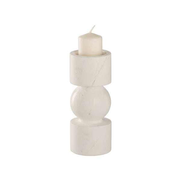 Wildwood Harper Candleholder - Elegant Large Décor Piece For A Warm Ambiance In Any Living Space Or Gathering White,Cream  302913