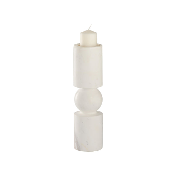 Wildwood Harper Candleholder - Elegant Large Décor Piece For A Warm Ambiance In Any Living Space Or Gathering White,Cream  302914