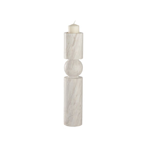 Wildwood Harper Candleholder - Elegant Large Décor Piece For A Warm Ambiance In Any Living Space Or Gathering White,Cream  302915