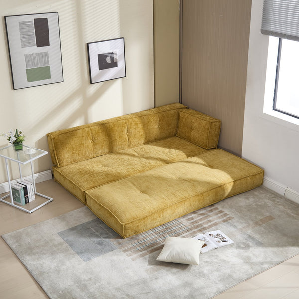English Elm Coolmore Modular Chenille Sofa - Space-Saving Design, Flexible Layouts, And Built-In Side Pockets W1152P320503