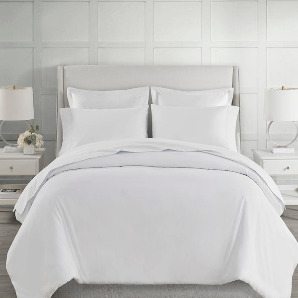 JLA Home Madison Park - Deep Egyptian Cotton 500TC Sateen Sheet Set with Deep Pockets, Hemstitch Detail & OEKO‑TEX Care White MP20-8221