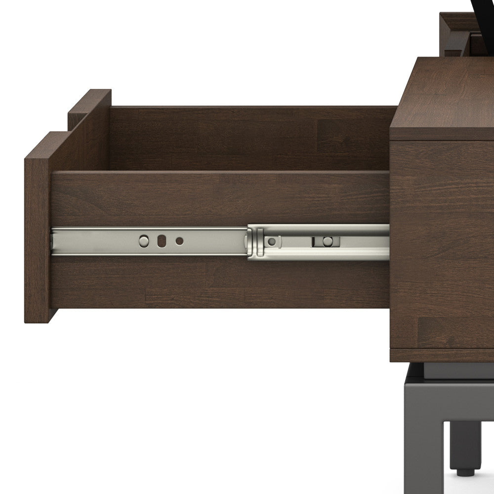 English Elm Banting Walnut Brown Lift Top Coffee Table with Storage, Solid Rubberwood & Metal, Modern Industrial Style B136P203478