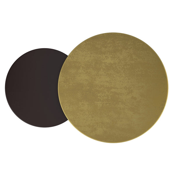 Worldwide Home Furnishings Adira-2pc Textured Coffee Table Set In Antique Gold & Black - Perfect For Stylish Living Spaces Antique Gold,Black Cast Aluminum 303-102gl_Bk