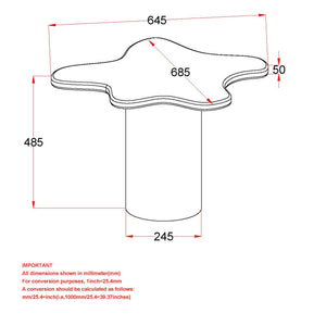 Worldwide Home Furnishings Mayal-2pc Designer-inspired Coffee Table Set With Solid Mango Wood For Modern & Rustic Decor Walnut Solid Mango Wood 303-149wal