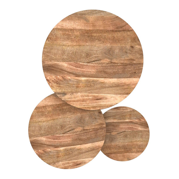 Worldwide Home Furnishings Darsh-3pc Nesting Coffee Tables - Rustic Modern Design With Solid Mango Wood & Black Metal Frames Natural,Black Solid Wood,Iron 303-403nat