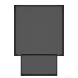 Worldwide Home Furnishings Quinn-2pc Contemporary Black Coffee Table Set - Stylish Nested Design For Modern Living Spaces Black Metal,Engineered Wood 303-524bk