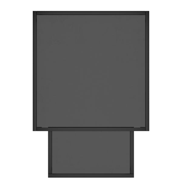 Worldwide Home Furnishings Quinn-2pc Contemporary Black Coffee Table Set - Stylish Nested Design For Modern Living Spaces Black Metal,Engineered Wood 303-524bk