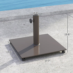 English Elm Outsunny Heavy Duty Steel Patio Umbrella Base 29 Lbs Powder Coated Outdoor Stand W2225P485558