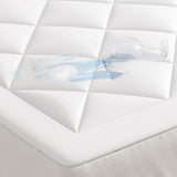 Sleep Philosophy Holden Casual Waterproof Sofa Bed Mattress Pad BASI16-0289 White