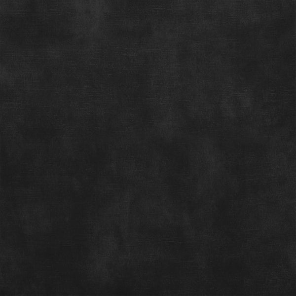 EuroStyle Lennart Sherpa and Leatherette Two-Tone Ottoman with Powder-Coated Steel Base Black 30348-BLK