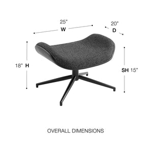 Lennart Ottoman - Modern Retro Design with Plush Comfort and Sturdy Base for Stylish Spaces