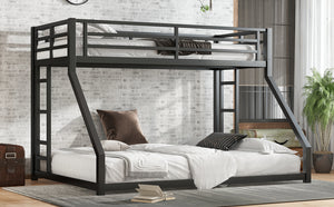 English Elm Metal Twin Xl Over Queen Bunk Bed For Teens & Adults - Space-Saving, Sturdy & Noise-Reducing Design! W1580P243343