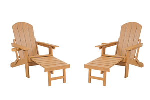 English Elm 2-Piece All-Season Outdoor Lounge Chairs For Patios – Stylish, Weather-Resistant Comfort & Storage W2085P363079