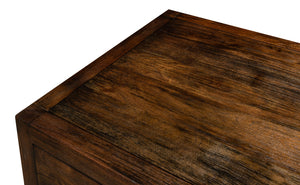 Sarreid Bauhaus Chest Of Drawers - Stylish Mango Wood With 3 Spacious Drawers And Brushed Iron Accents Grey  30405