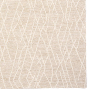 Capel Rugs Lineas Hand-tufted Area Rug - Contemporary Geometric Design In Natural Undyed Wool For Any Room Gesso, Ivory 100% Wool 3043rs05000800600