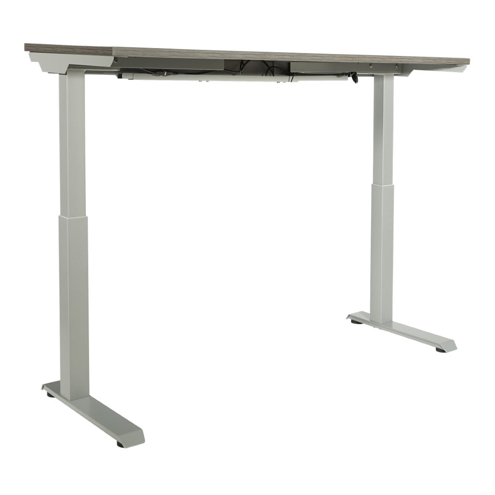 OSP Home Furnishings Ascend Ii Electric Standing Desk with Memory Presets and Reinforced Frame for Home Office 60" Silver A222460SVS