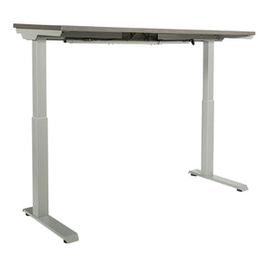 OSP Home Furnishings Ascend Ii Electric Standing Desk with Memory Presets and Reinforced Frame for Home Office 60" Silver A222460SVS