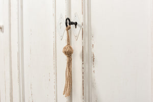 Sarreid White Swan Tall Sideboard With Handturned Iron Knobs - Reclaimed Pine, Chic Whitewashed Finish White  30462