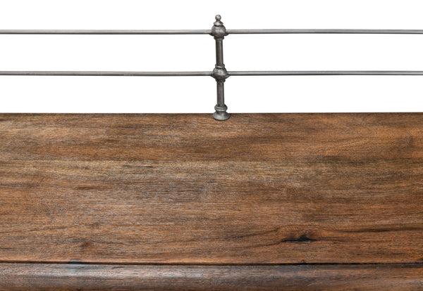 Sarreid Covent Gardens Sideboard - Elegant Old Stain Wood Finish With Faux Keyhole Escutcheon Design Brown  30467