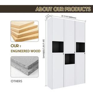 English Elm 12" Bathroom Side Cabinet - Sleek Wall-Mounted Storage With Soft-Close Doors & Modern Design W999S00283
