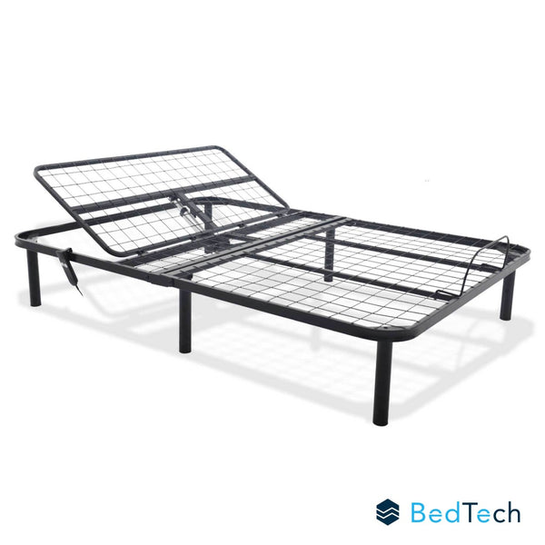 English Elm Bthu Queen Adjustable Bed Base with Head Elevation Low Profile Under Storage B337P292219