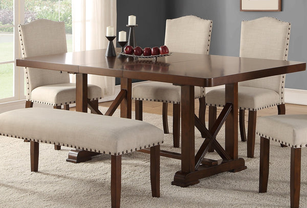 English Elm Classic 60" Dining Table with 18" Butterfly Leaf — Elegant Veneer Finish, Sturdy Rubberwood Base, 30"H Cherry 29 L x 30 W x 10 H B011S01790