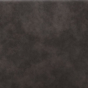 EuroStyle Desi Accent Chair Mixed Texture Leatherette and Fabric with Industrial Steel Base Warm Gray/Charcoal Gray 30494DKGRY