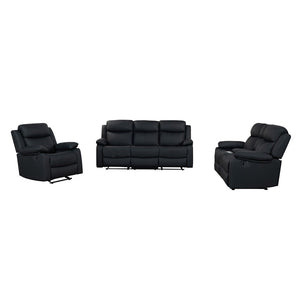 English Elm Blanche Reclining Loveseat with Led Lighting Integrated Speakers and Console Cupholders B201P412032