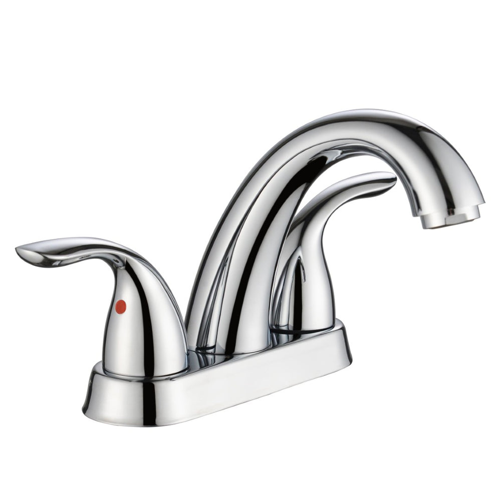 English Elm Bathroom Widespread Two Handle Faucet with Supply Lines and Pop up Drain Included Chrome B2724P499383