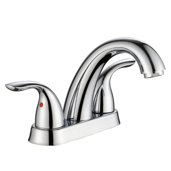English Elm Bathroom Widespread Two Handle Faucet with Supply Lines and Pop up Drain Included Chrome B2724P499383