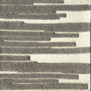 Capel Rugs Mason Wool Area Rug - Unpredictable Asymmetrical Lines For A Modern, Artistic Touch In Any Space Granite, Gray 100% Wool 3050rs05000800330