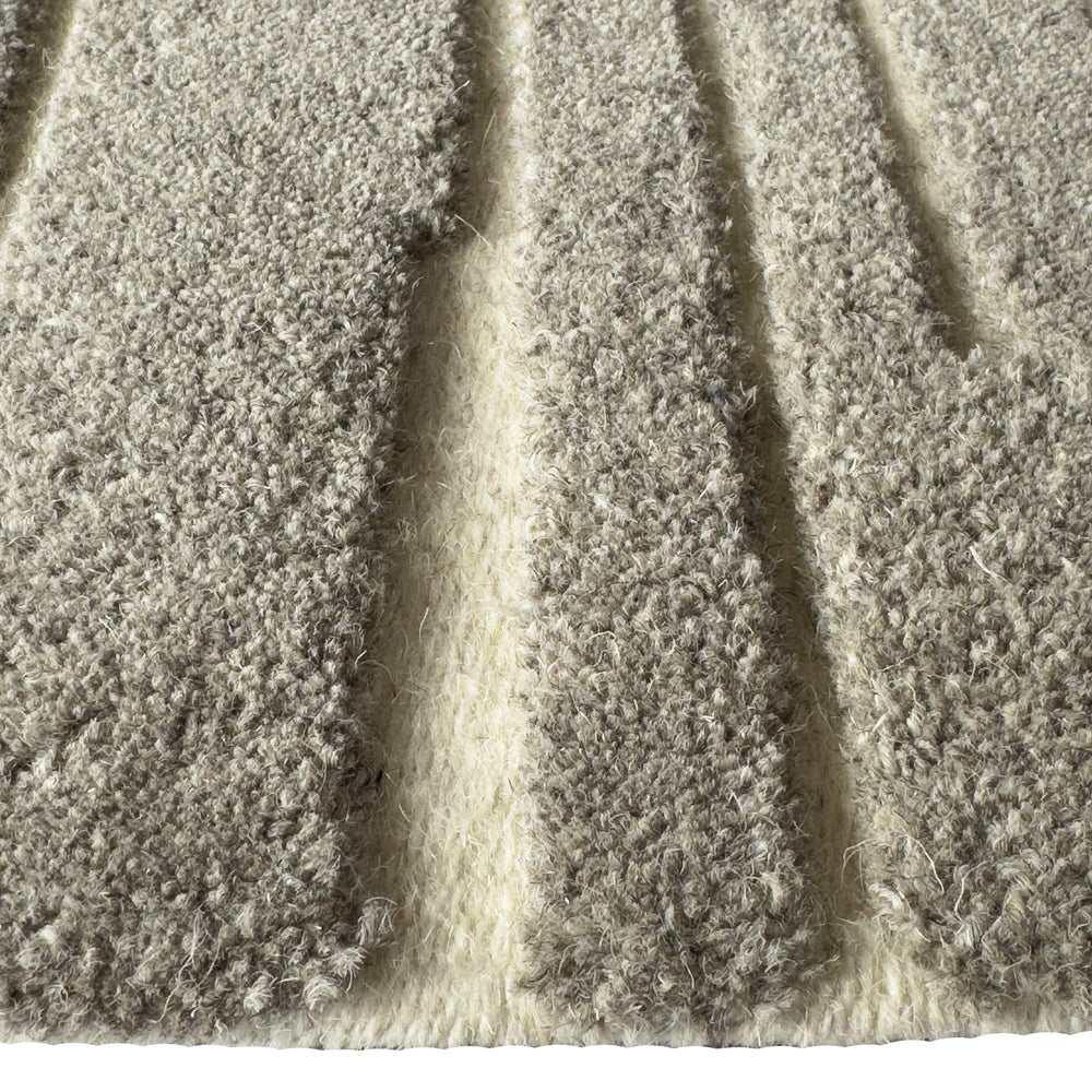 Capel Rugs Mason Wool Area Rug - Unpredictable Asymmetrical Lines For A Modern, Artistic Touch In Any Space Granite, Gray 100% Wool 3050rs05000800330