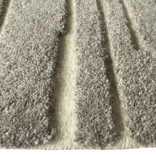 Capel Rugs Mason Wool Area Rug - Unpredictable Asymmetrical Lines For A Modern, Artistic Touch In Any Space Granite, Gray 100% Wool 3050rs05000800330