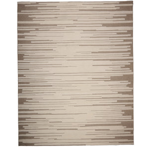 Capel Rugs Mason Wool Area Rug - Unpredictable Asymmetrical Lines For A Modern, Artistic Touch In Any Space Alabaster, White 100% Wool 3050rs05000800600