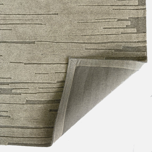 Capel Rugs Mason Wool Area Rug - Unpredictable Asymmetrical Lines For A Modern, Artistic Touch In Any Space Travertine, Ivory 100% Wool 3050rs09001200750