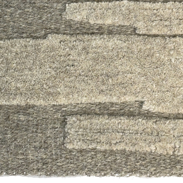 Capel Rugs Mason Wool Area Rug - Unpredictable Asymmetrical Lines For A Modern, Artistic Touch In Any Space Travertine, Ivory 100% Wool 3050rs09001200750