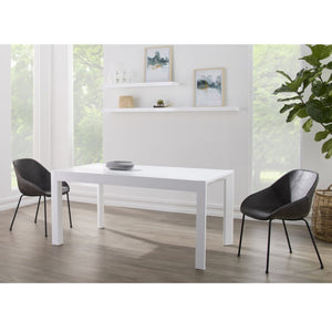EuroStyle Corinna Distressed Leatherette Dining Side Chairs with Steel Base Set of 2 Charcoal Gray 30502DKGRY