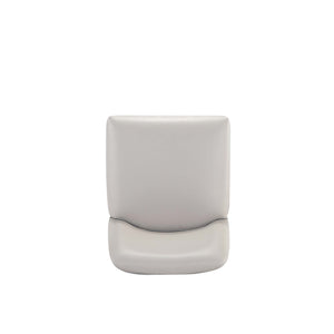 English Elm Serena Metal Upholstered Barstool with Matte Black Frame, Leatherette Cushion, Commercial Grade Comfort LIGHT GREY B365P397942